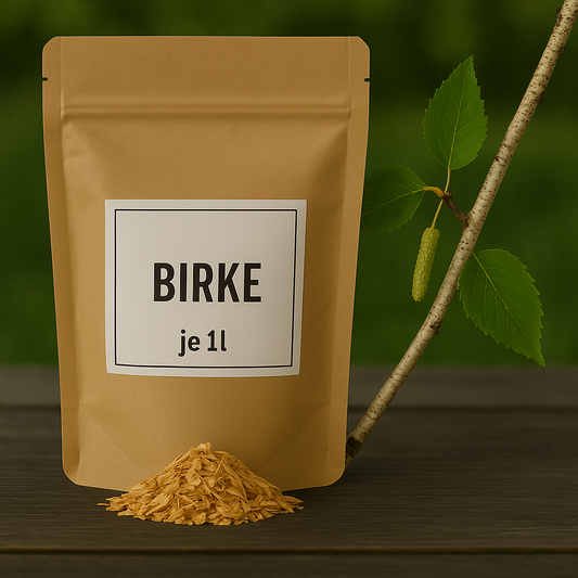 Birke ohne Rinde Räucherholz 1l Premium Körnung 0-3mm