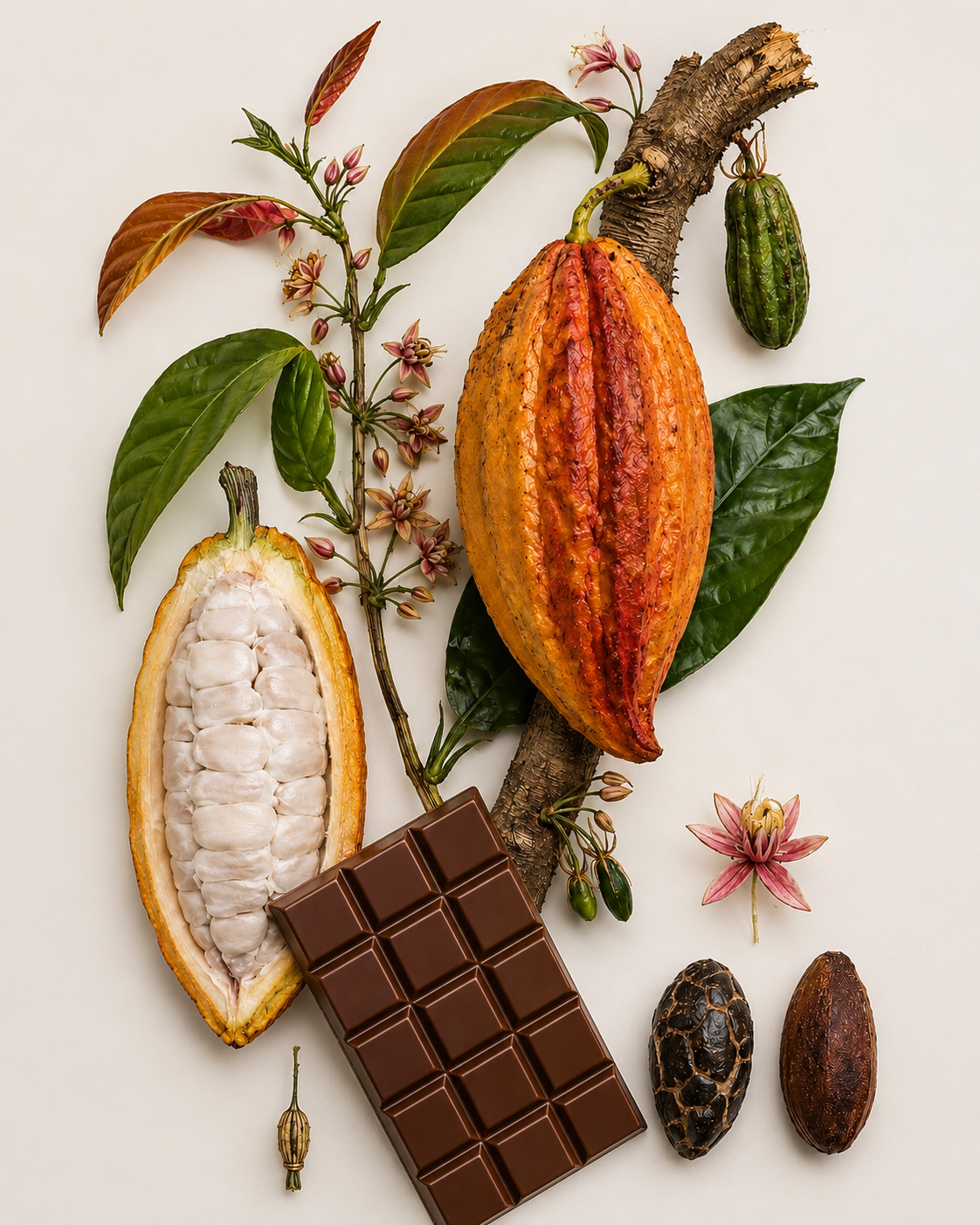 Echter Kakao Theobroma cacao gekeimte Samen Rarität Zimmerpflanze