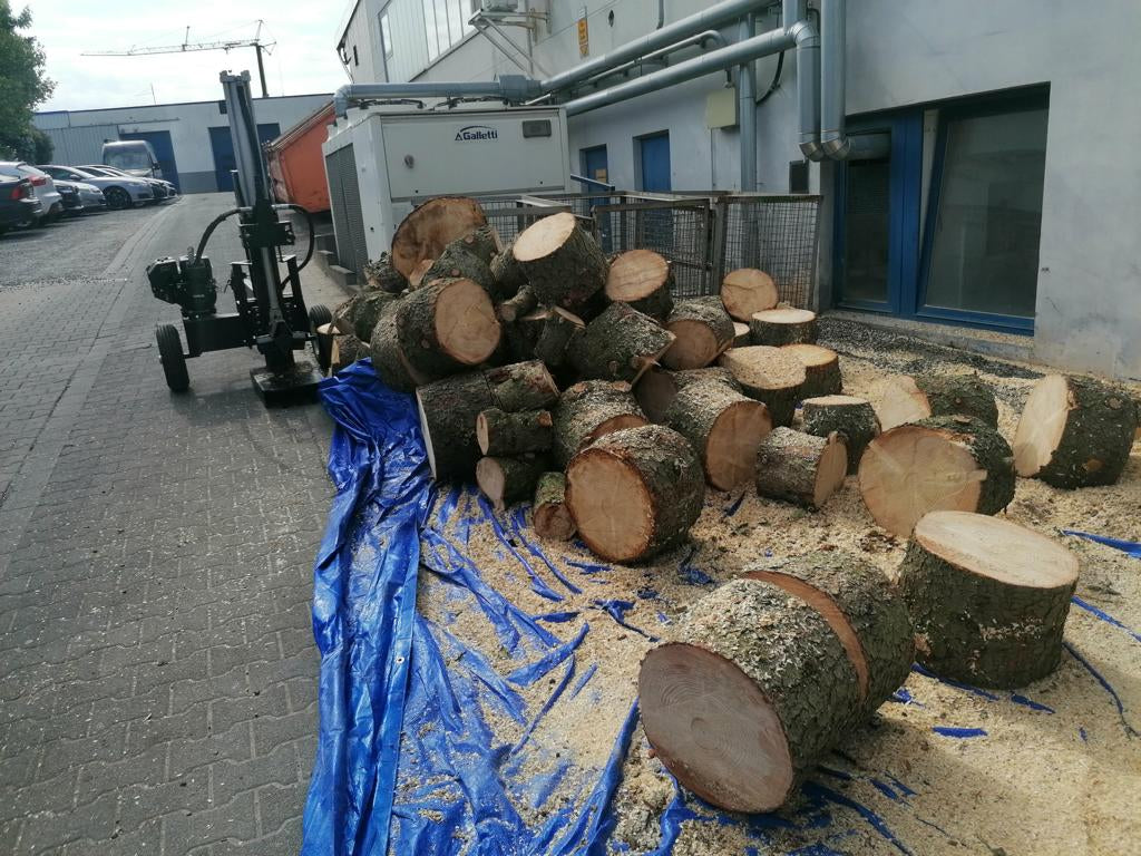 Produktion Brennholz